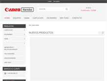 Tablet Screenshot of canontienda.com